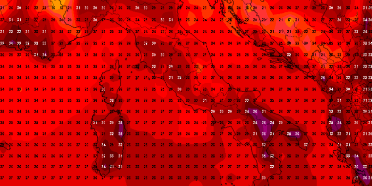 Edhe nesër vapë e fortë verore!