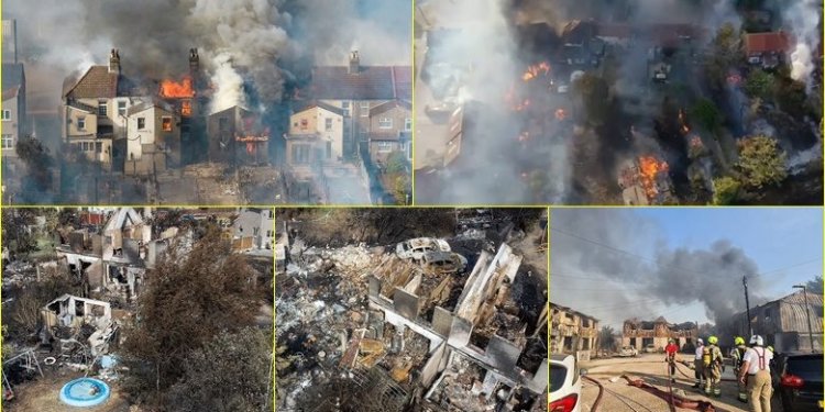 Temperaturat ekstreme, Brigada e Zjarrfikësve në Londër të martën pati ditën e saj më të ngarkuar që nga Lufta e Dytë Botërore!