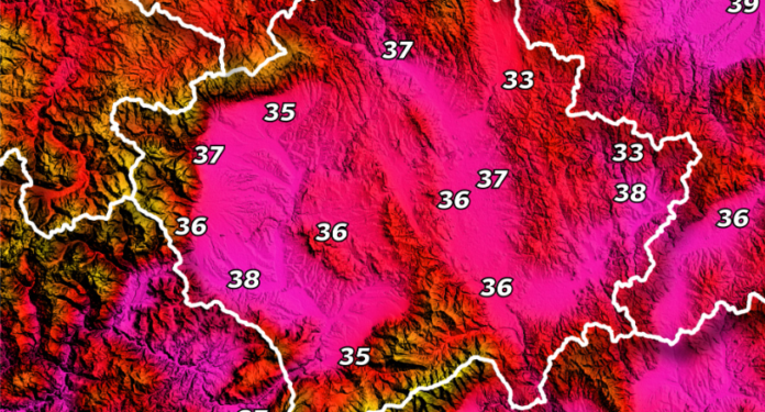 Këto janë temperaturat më të larta që u regjistruan sot!