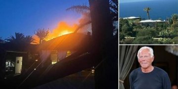 Flakët i rrethojnë vilën luksoze, Giorgio Armani shpëton turistët!