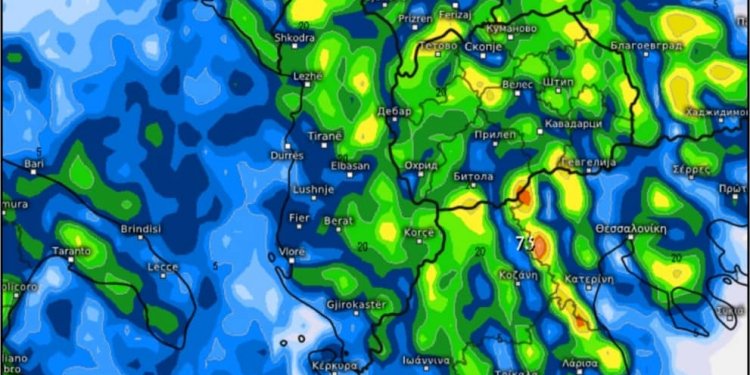 Reshjet e shiut gjatë ditëve të ardhshme!