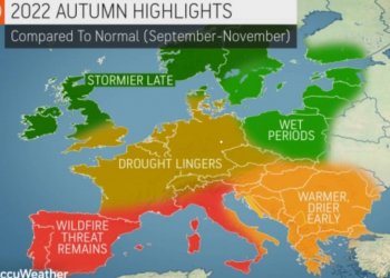 Del parashikimi sezonal vjeshtor nga AccuWeather!