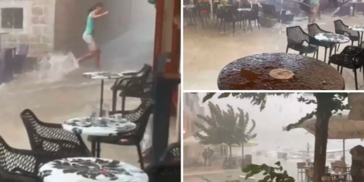 Rrugë të vërshuara, njerëz duke ikur – stuhi të forta godasin Kroacinë