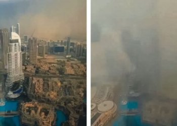Momenti kur Dubai “zhduket” për pak sekonda