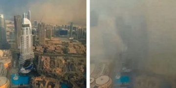 Momenti kur Dubai “zhduket” për pak sekonda
