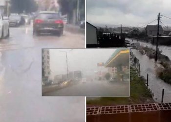 Rrebeshe shiu dhe breshër në disa pjesë të Kosovës