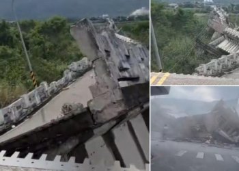 Pamje të reja nga tërmeti rrëqethës që goditi Tajvanin, lëkundjet e fuqishme shkatërruan ndërtesat e urat!