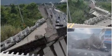 Pamje të reja nga tërmeti rrëqethës që goditi Tajvanin, lëkundjet e fuqishme shkatërruan ndërtesat e urat!