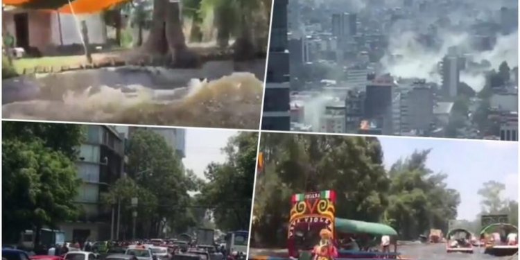 Pasojat e tërmetit mbi 7 ballë që goditi Meksikën, gjithçka dridhet – nga veturat e deri ndërtesat shumëkatëshe