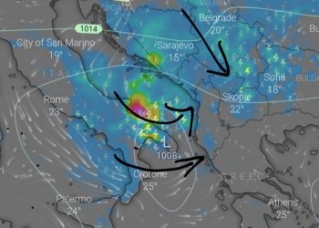Cikloni dhe fronti i ftohtë të premtën në Shqipëri dhe Kosovë!