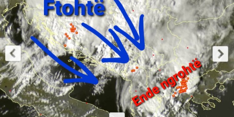 Kontrast temperaturash, ja ku gjendet fronti i ftohtë!