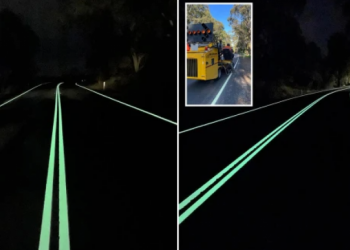 Imazhet e autostradës së ndritshme në Australi bëhen virale!