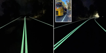 Imazhet e autostradës së ndritshme në Australi bëhen virale!