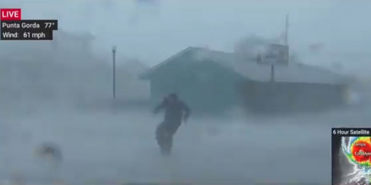 Uragani Ian mbërrin në Florida, gazetari në lidhje direkte rrezikon jetën