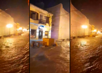 Përmbytet Shkodra gjatë natës