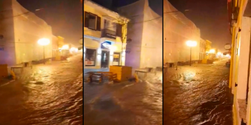 Përmbytet Shkodra gjatë natës