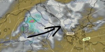 Gjendja aktuale sinoptike, një tjetër sistem afrohet nga Mesdheu!