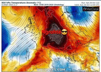 Masa mjaft e ngrohtë ajrore edhe disa ditë, por tani po i shihet fundi..!