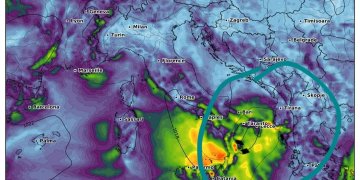 Fuqizohet cikloni nga Italia, mund të përfshijë pjesë të Shqipërisë!