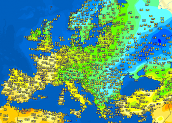 Kaq ishin temperaturat sot në Evropë, Rusia dhe Ukraina prijnë për temperatura të ulëta!