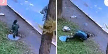 Djaloshi i vogël bjen në gropë, shpëtohet mrekullisht nga e ëma dhe kalimtarët e rastit!