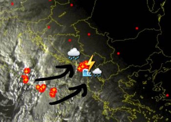 Intensifikohen reshjet në Kosovë, stuhi të forta në Shqipëri!