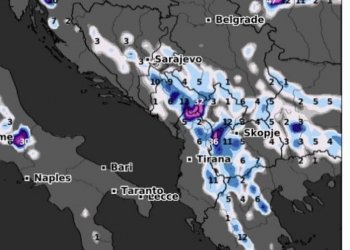 Sasia e reshjeve të borës të dielën!