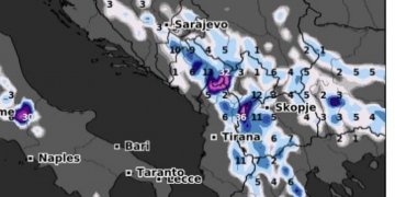 Sasia e reshjeve të borës të dielën!