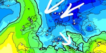 Gjendja aktuale sinoptike dhe tendencat për ditët e ardhshme, masa të ftohta vijnë sot dhe nesër!