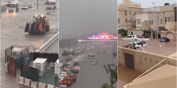 Rrugët shndërrohen në lumenj, uji ‘merr makinat me vete’ – përmbytje të mëdha në Arabinë Saudite