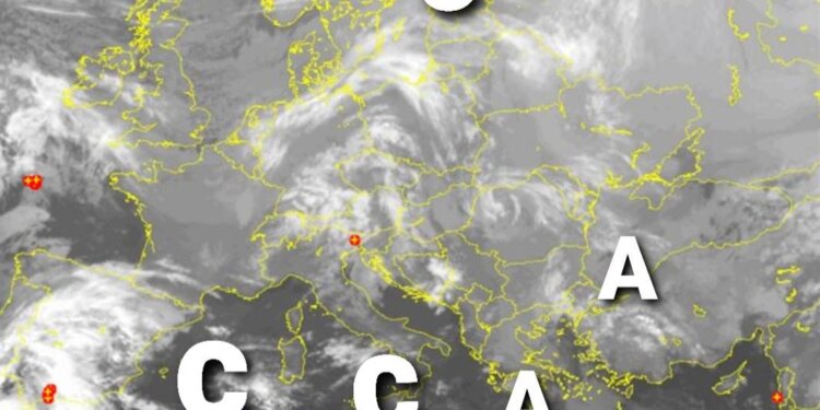 Gjendja aktuale sinoptike, vazhdon dominimi ciklonik por njëherë shumë pak reshje!