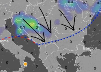 Nesër (e martë) një front i ftohtë ajror!