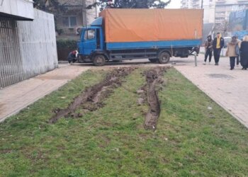 Gjobitet vozitësi i kamionit dhe detyrohet ta pastrojë ambientin që e dëmtoi
