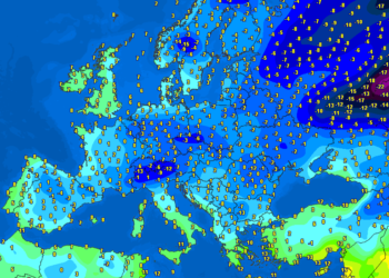 Temperaturat në Evropë, rajon dhe gjendja sinoptike!