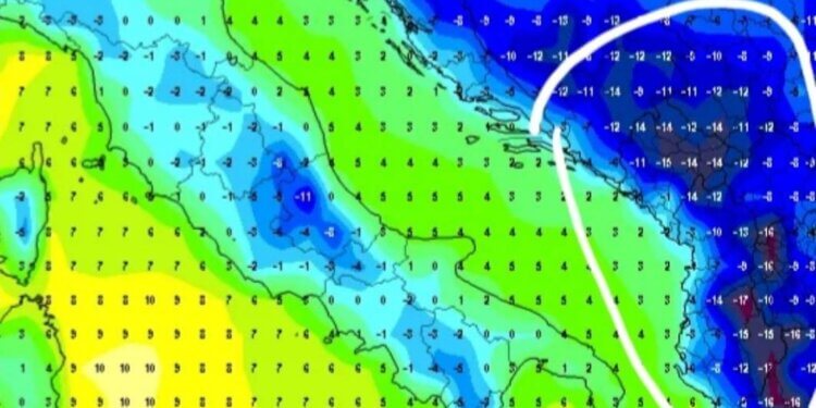 Temperaturat gjatë valës së ftohtë!