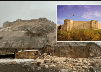 Shembet Kështjella historike e Gaziantep, shikoni çfarë ka mbetur pas tërmetit fatal në Turqi