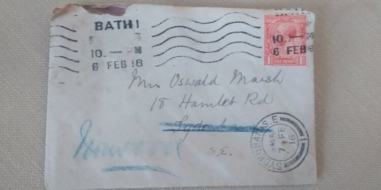 Letra mbërrin në destinacion pas më shumë se 100 vitesh