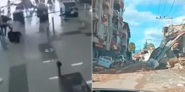 Pamje nga tërmetet e fuqishme në Taxhikistan, njerëz të panikuar e shembje ndërtesash