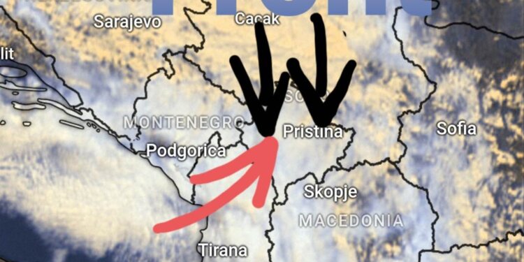 Fronti i ftohtë drejt veriut të Kosovës, deri në mbrëmje përshkon tërë vendin!