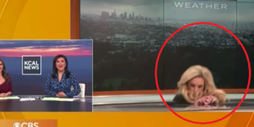 Moderatores së motit i bie të fikët gjatë transmetimit, momenti kur rrëzohet