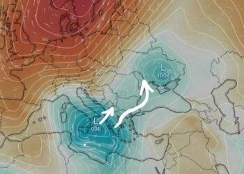 Cikloni dimëror formësohet në deti në jug të Italisë, fuqizohet në Detin Jon!