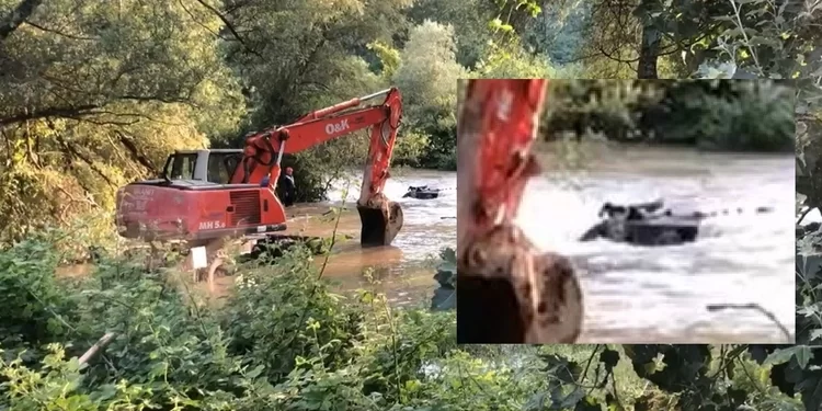 Dalin pamjet: Nxirrer vetura me të cilën ranë në Lepenc familja nga Kosova, konfirmohen dy trupa brenda