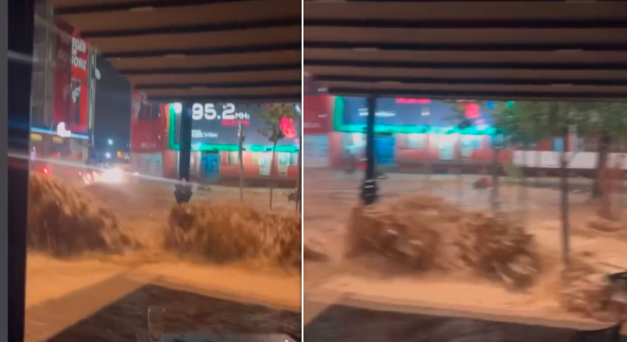 Reshje të mëdha shiu, Peja vërshohet nga uji