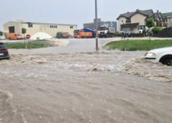 Tetë shtëpi të vërshuara nga reshjet e mëdha të shiut në Prishtinë