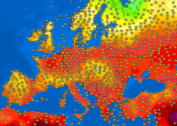 Temperaturat sot në Evropë dhe rajon!