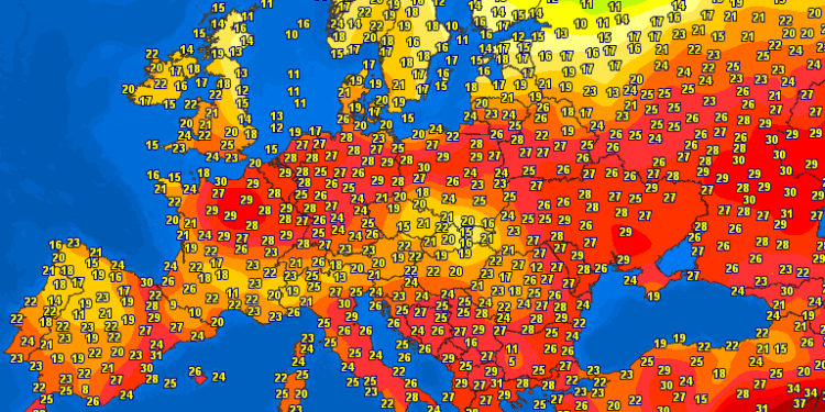 Temperaturat sot në Evropë dhe rajon!