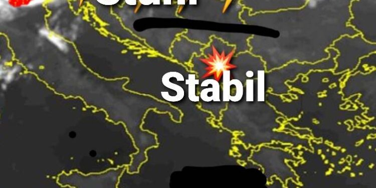 E Enjta sjellë nxehtësi të madhe një pjese të Ballkanit, pjesa tjetër shtrëngata të fuqishme!