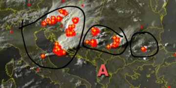 Stuhitë aktive në shumë vise të Ballkanit në këto çaste!