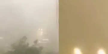 Pamje nga stuhia e fuqishme dje në Lipjan