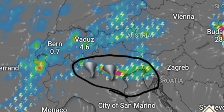 Stuhi të reja në pjesë të Evropes, gjasa edhe për tornado në veri të Italisë!